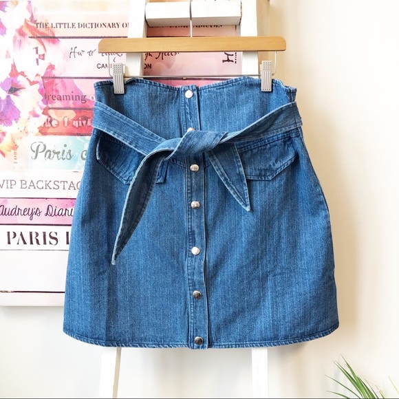 NWT Hummingbird Denim Jean Mini Skirt Women's Size Large - Picture 5 of 7